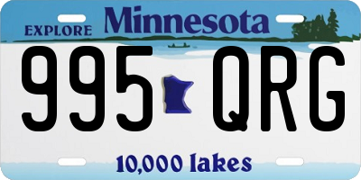 MN license plate 995QRG