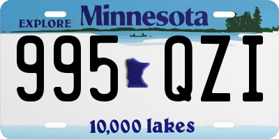 MN license plate 995QZI