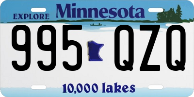 MN license plate 995QZQ