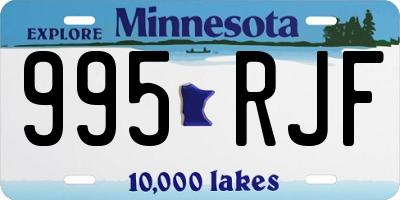 MN license plate 995RJF