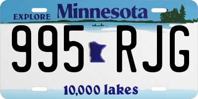 MN license plate 995RJG