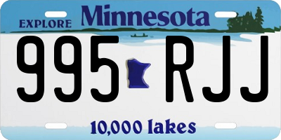 MN license plate 995RJJ