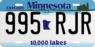 MN license plate 995RJR