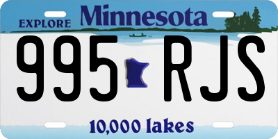 MN license plate 995RJS