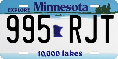 MN license plate 995RJT