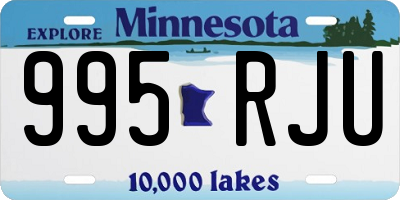 MN license plate 995RJU