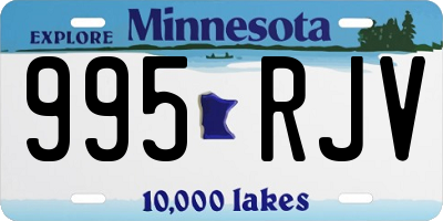 MN license plate 995RJV