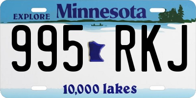 MN license plate 995RKJ