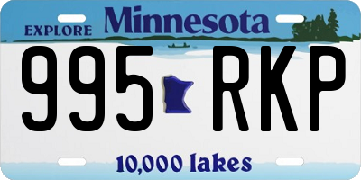 MN license plate 995RKP