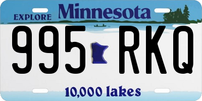 MN license plate 995RKQ