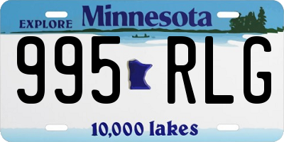 MN license plate 995RLG