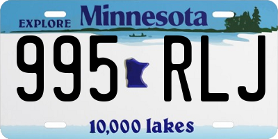 MN license plate 995RLJ