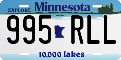 MN license plate 995RLL