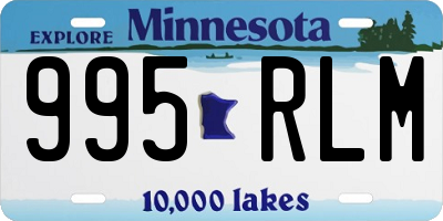 MN license plate 995RLM