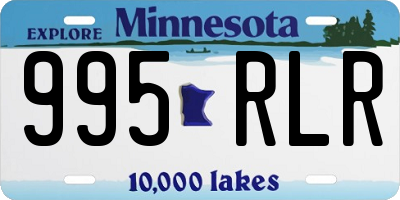 MN license plate 995RLR