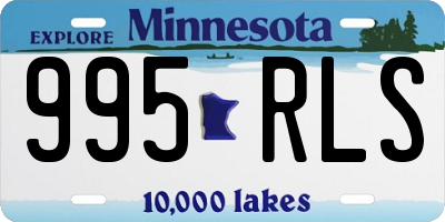 MN license plate 995RLS