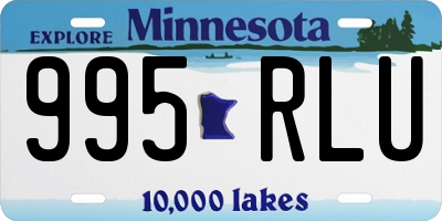 MN license plate 995RLU