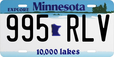 MN license plate 995RLV