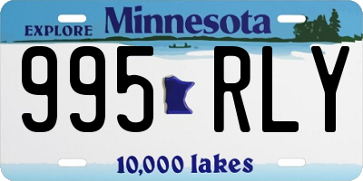 MN license plate 995RLY
