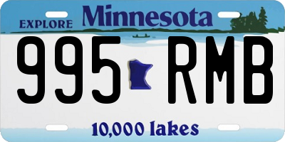 MN license plate 995RMB