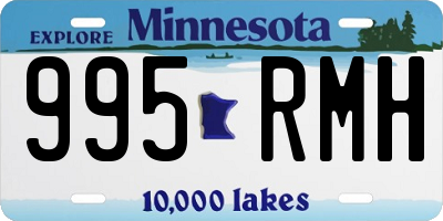 MN license plate 995RMH