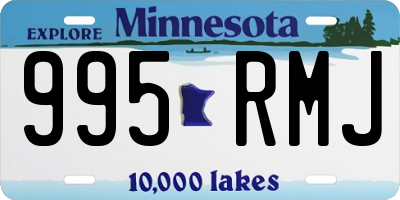 MN license plate 995RMJ