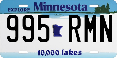 MN license plate 995RMN