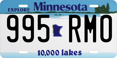 MN license plate 995RMO