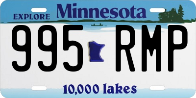 MN license plate 995RMP