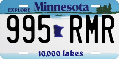 MN license plate 995RMR