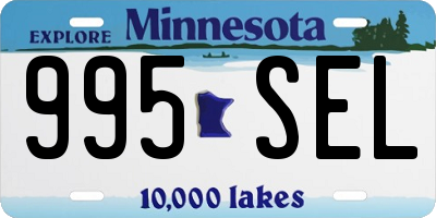 MN license plate 995SEL