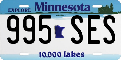 MN license plate 995SES