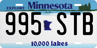 MN license plate 995STB
