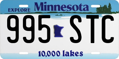 MN license plate 995STC