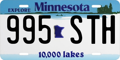MN license plate 995STH