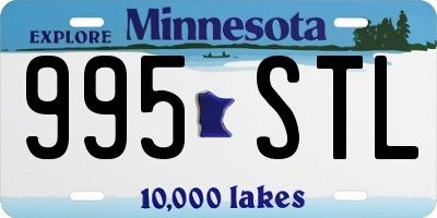 MN license plate 995STL
