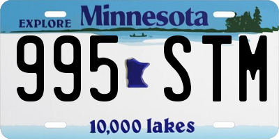MN license plate 995STM