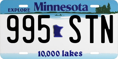 MN license plate 995STN