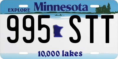 MN license plate 995STT