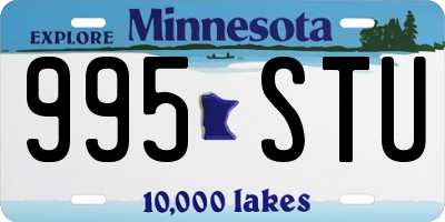 MN license plate 995STU