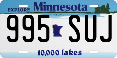 MN license plate 995SUJ