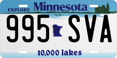 MN license plate 995SVA