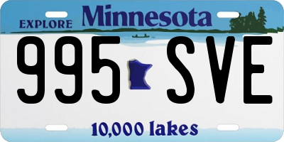 MN license plate 995SVE