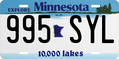 MN license plate 995SYL