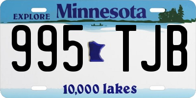 MN license plate 995TJB
