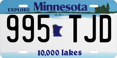 MN license plate 995TJD