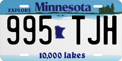 MN license plate 995TJH
