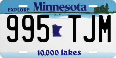 MN license plate 995TJM