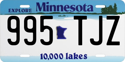 MN license plate 995TJZ