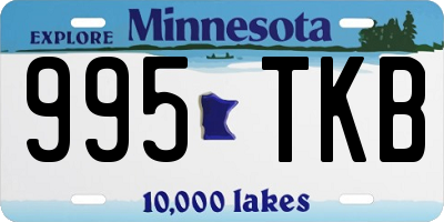 MN license plate 995TKB